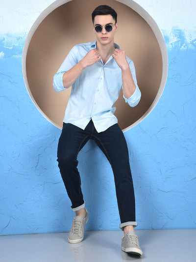 Sunlit Sky Blue Formal Shirt