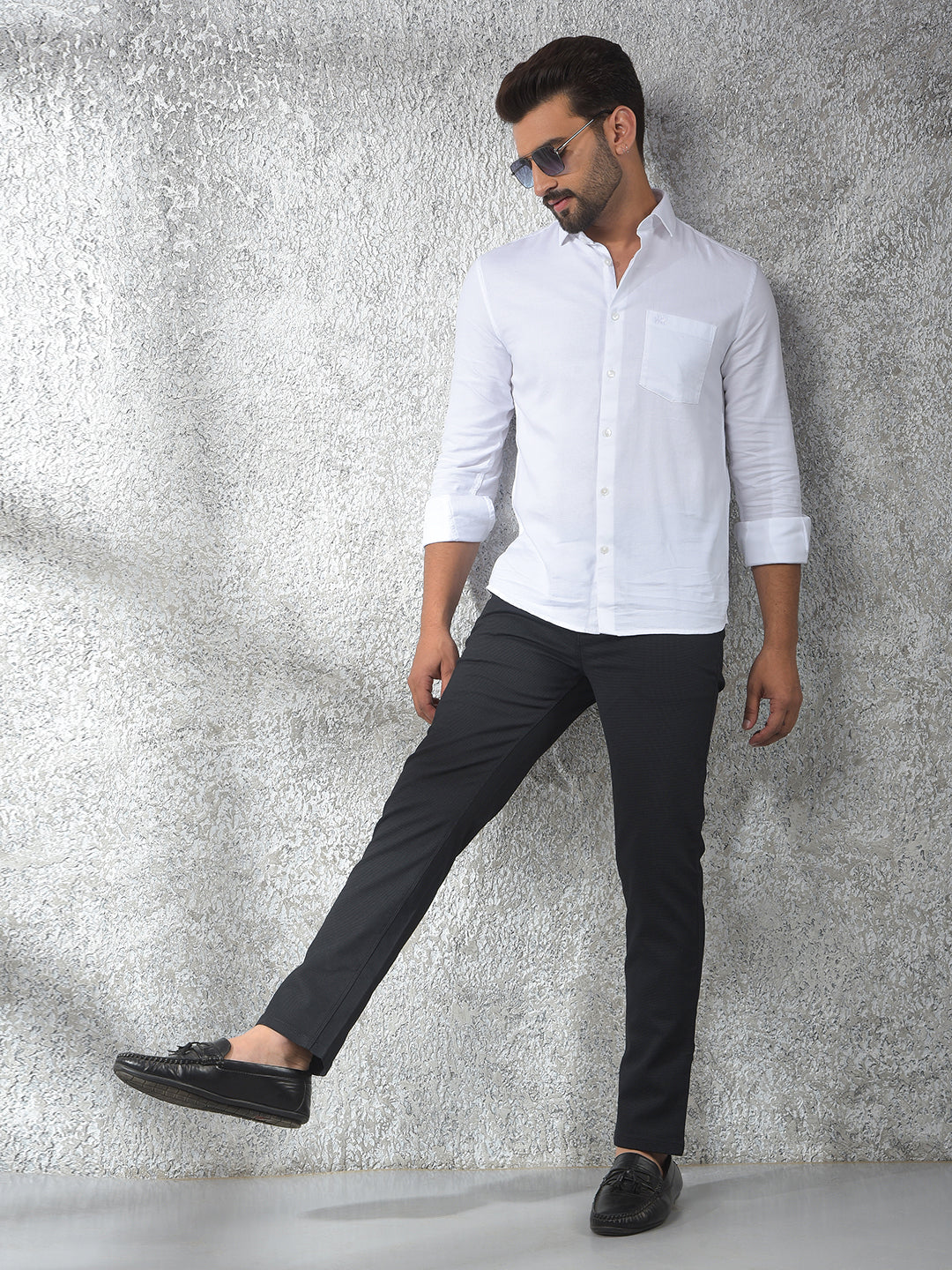 Black Printed Trousers