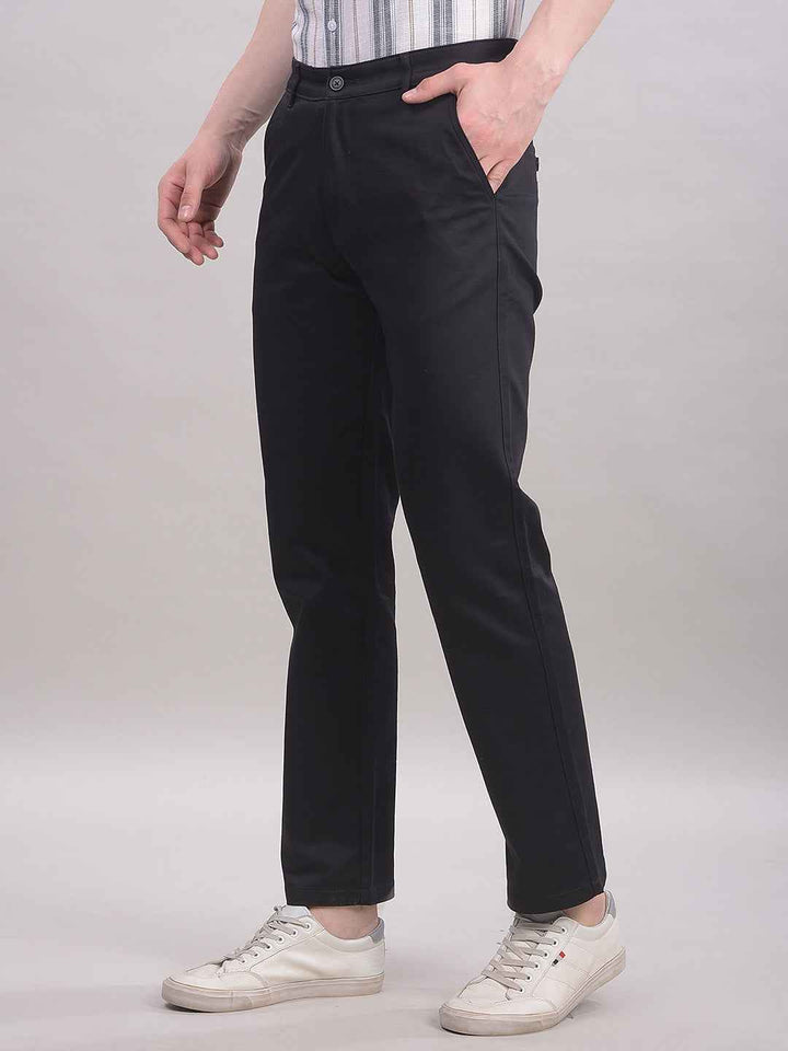 Black Straight Trousers