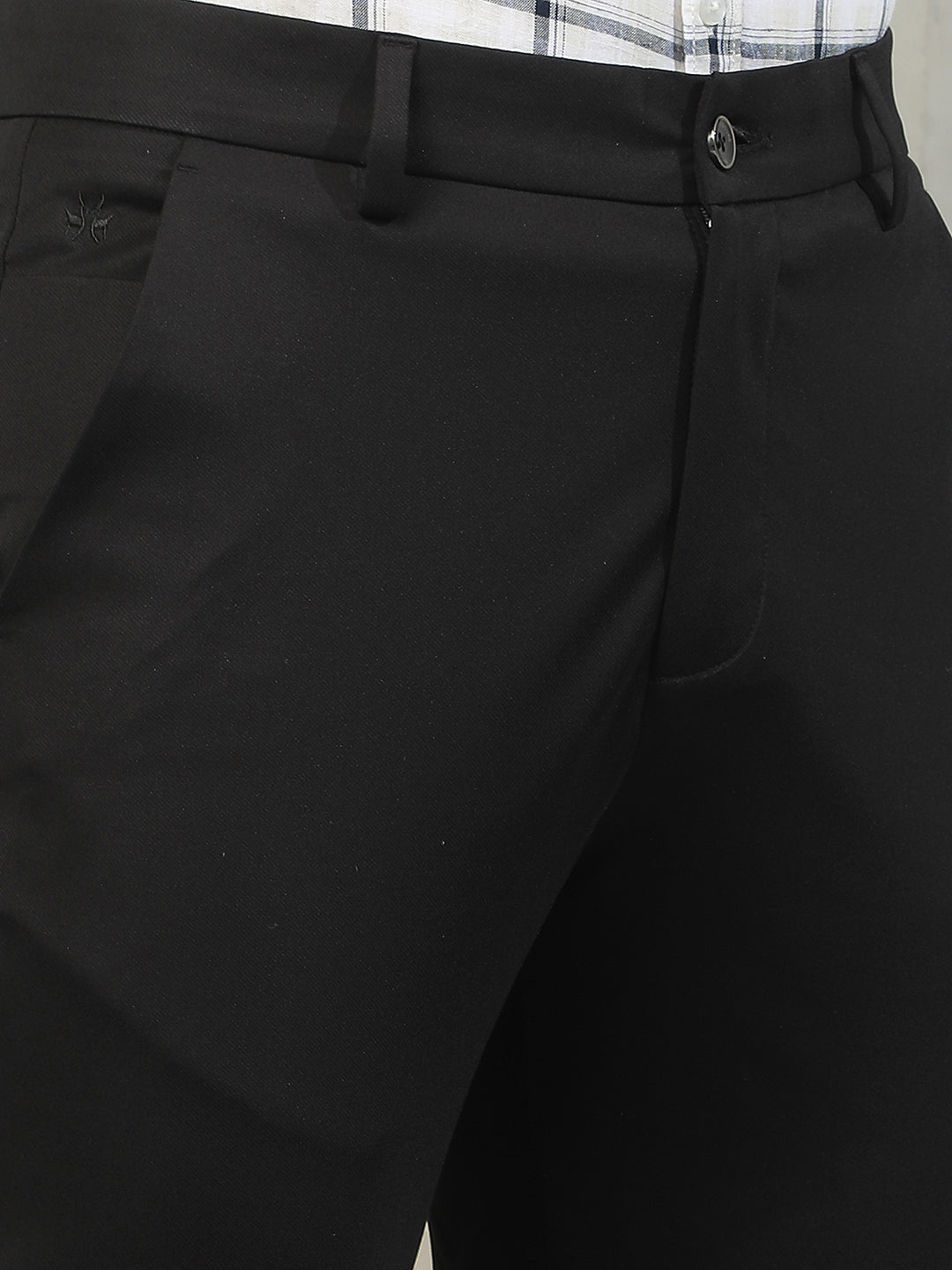 Signature Midnight Black Knitted Trousers