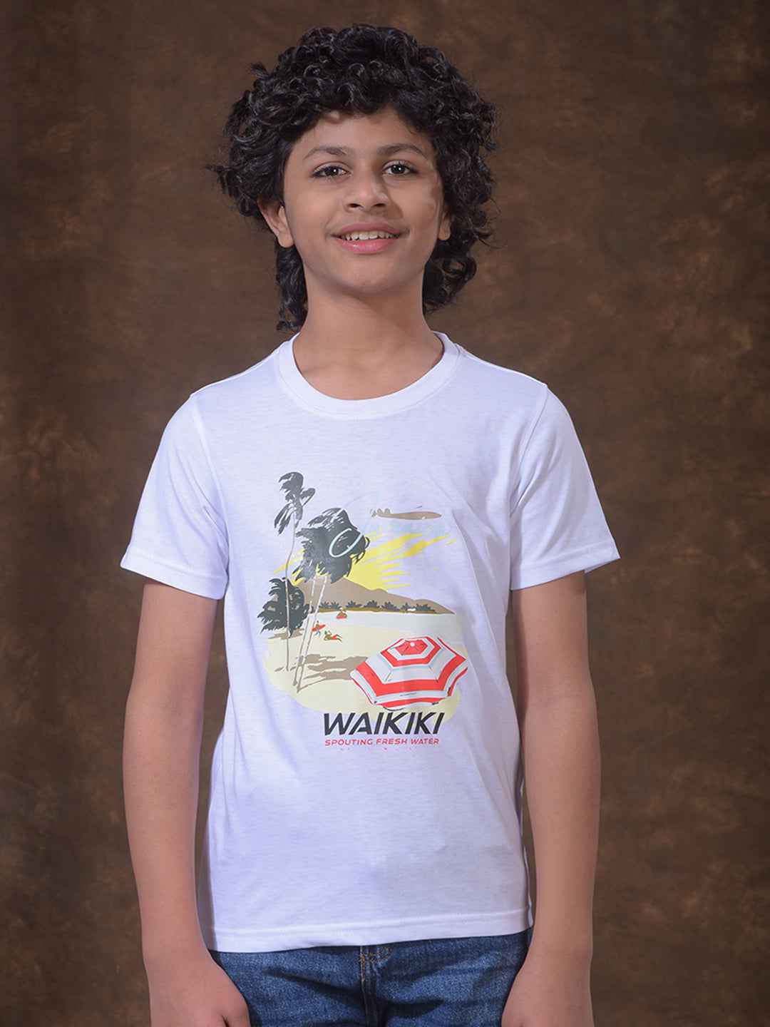 Yellow 100% Cotton Vertical Striped Shirt & Tee Set Layered Look