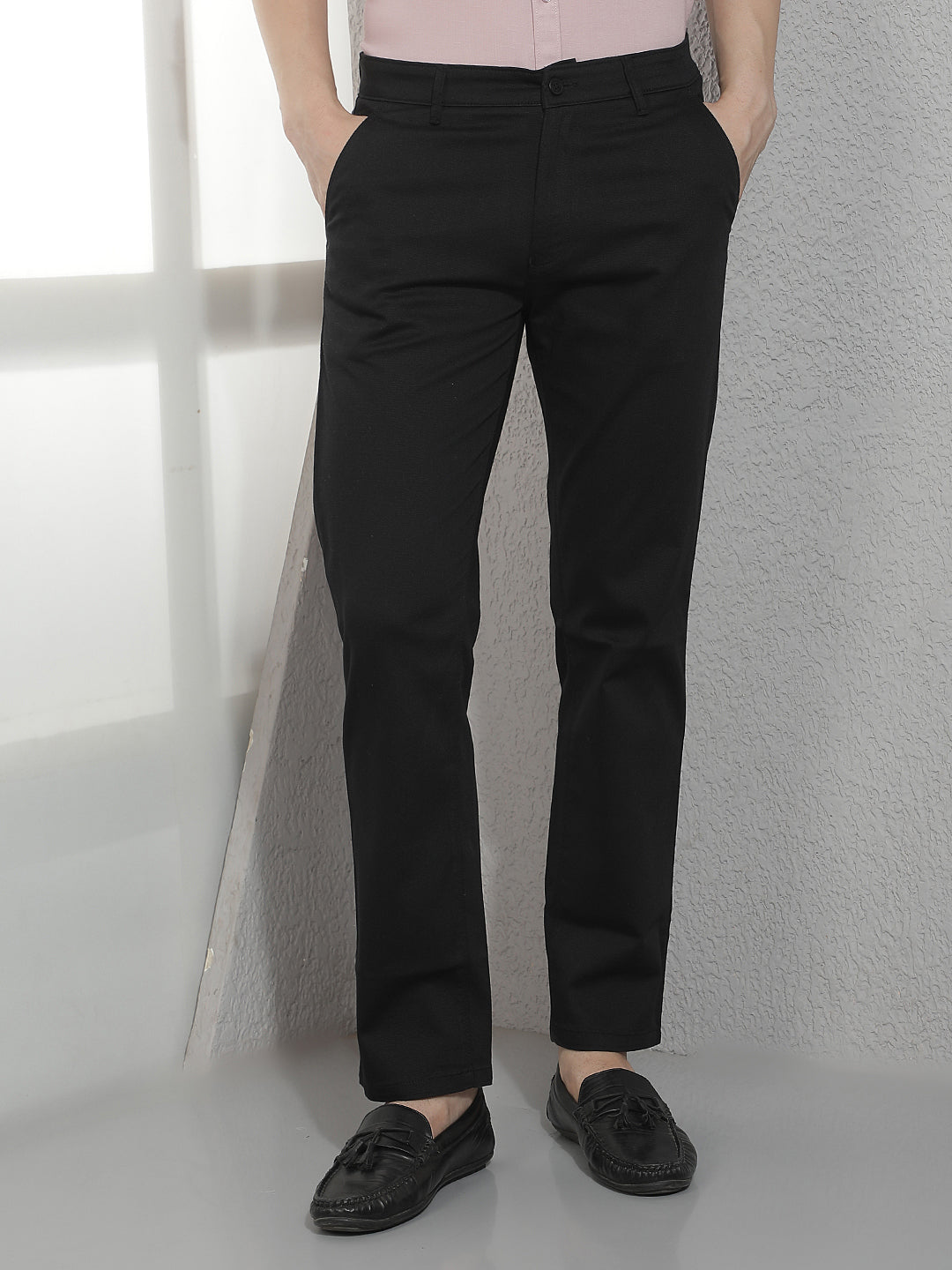 Black Straight Trousers