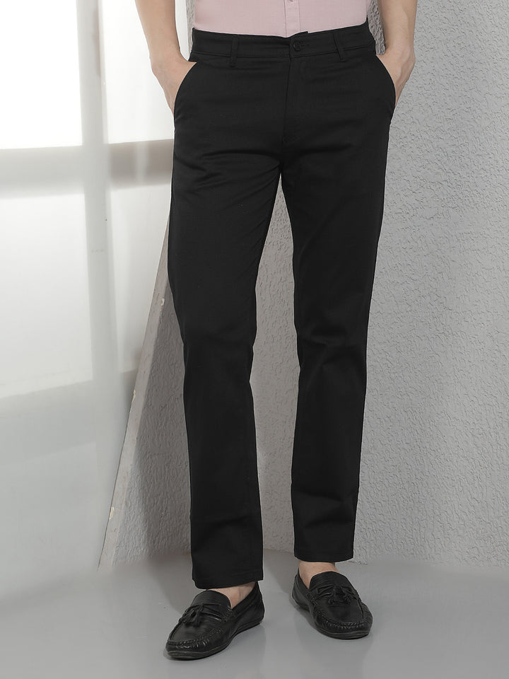 Black Straight Trousers
