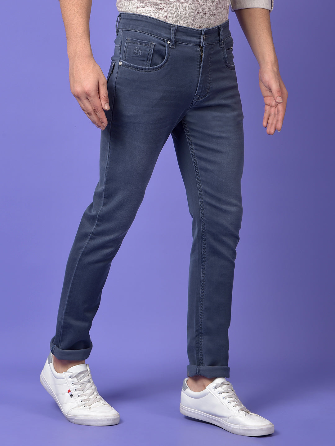 Deep Indigo Stretch Denim Jeans