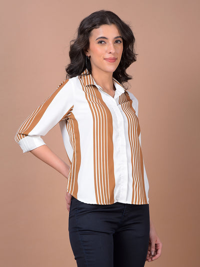 Mustard Horizontal Stripes Shirt
