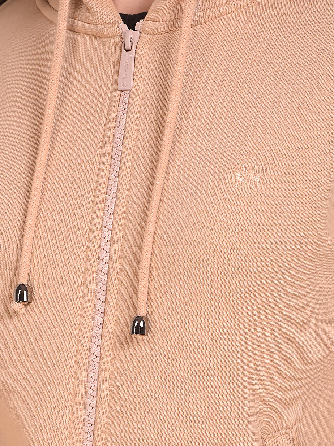 Beige Hooded Neck Sweatshirt