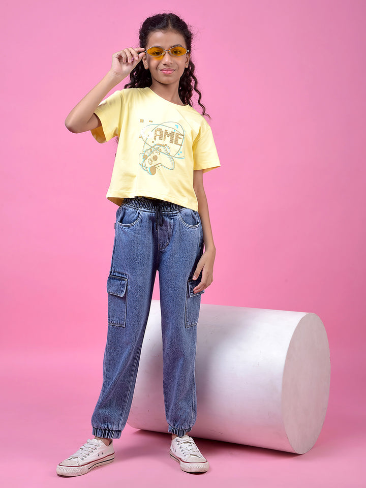 Yellow Graphic Print T-Shirt