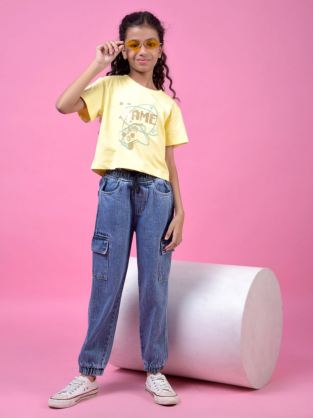 Yellow Graphic Print T-Shirt
