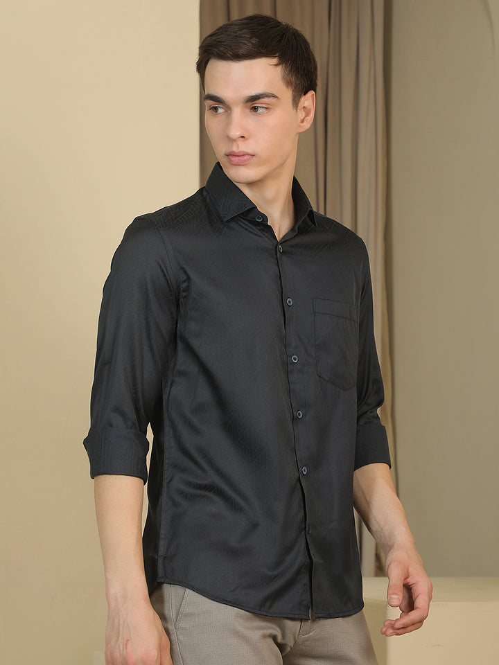 Refined Alpine Green Printed Shirt