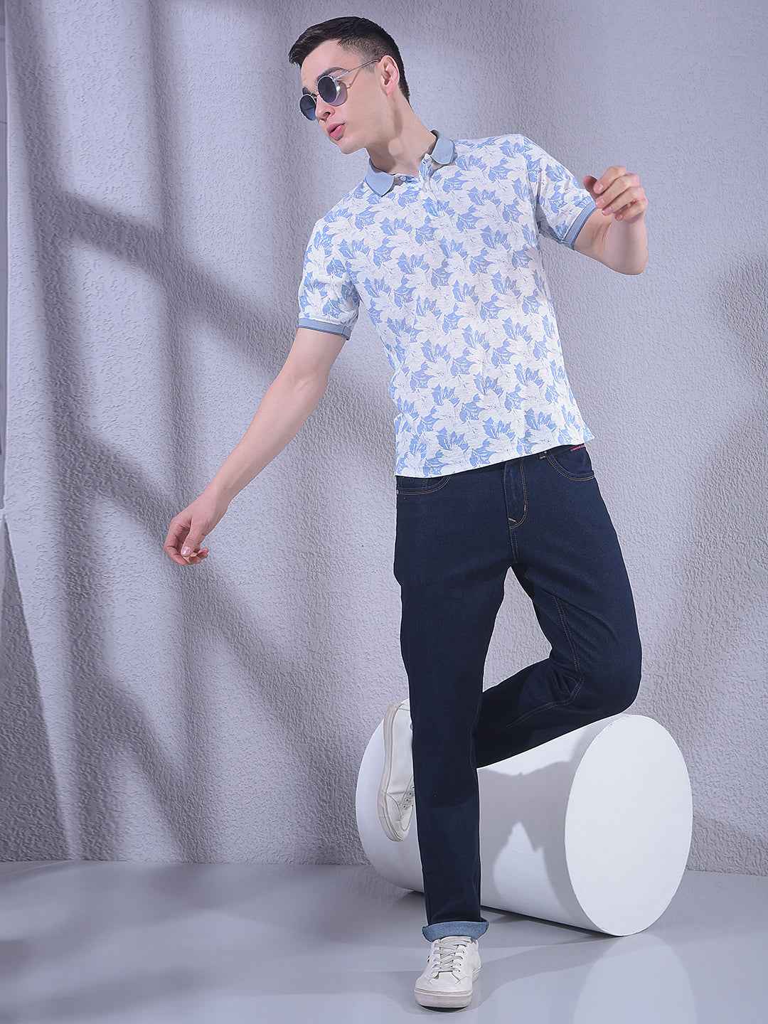 Rich Navy Blue Clean Finish Modern Jeans