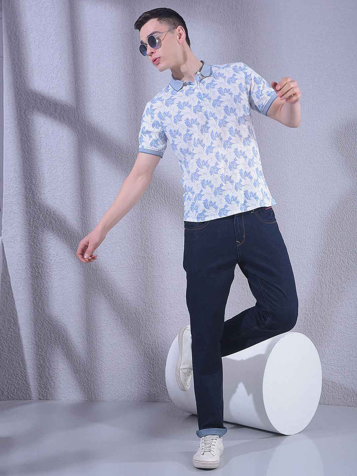 Rich Navy Blue Clean Finish Modern Jeans