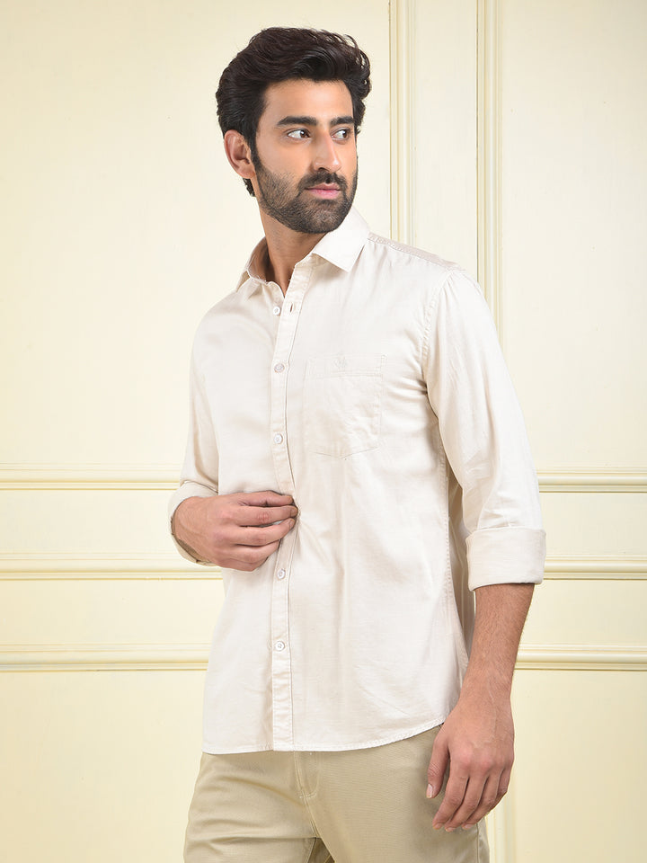 Sleek Lines Beige Shirt