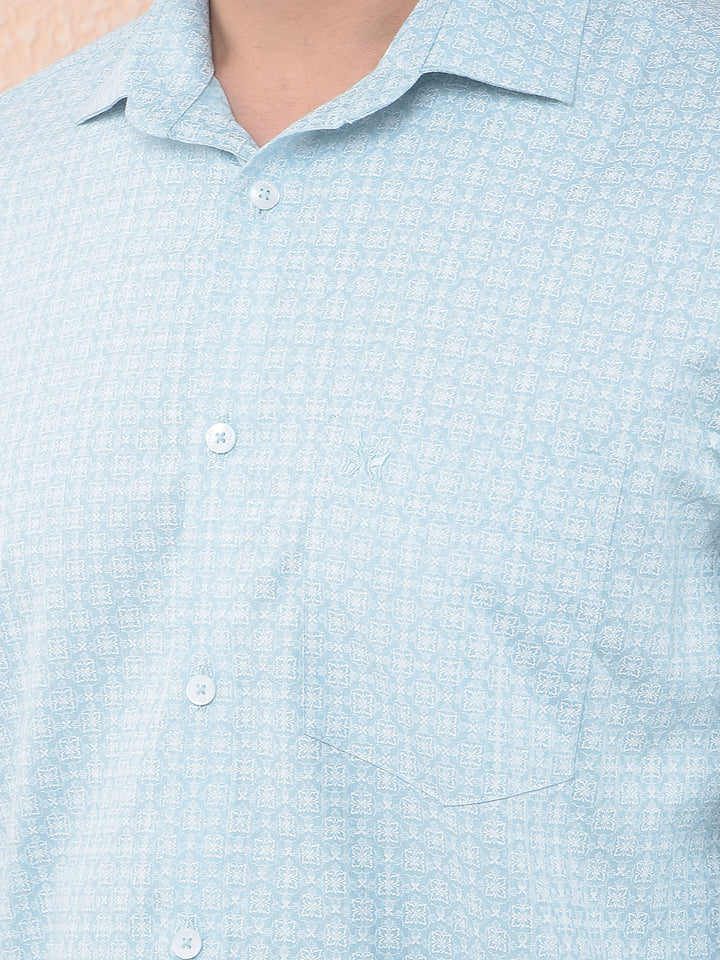 Green Breeze Printed Shirt