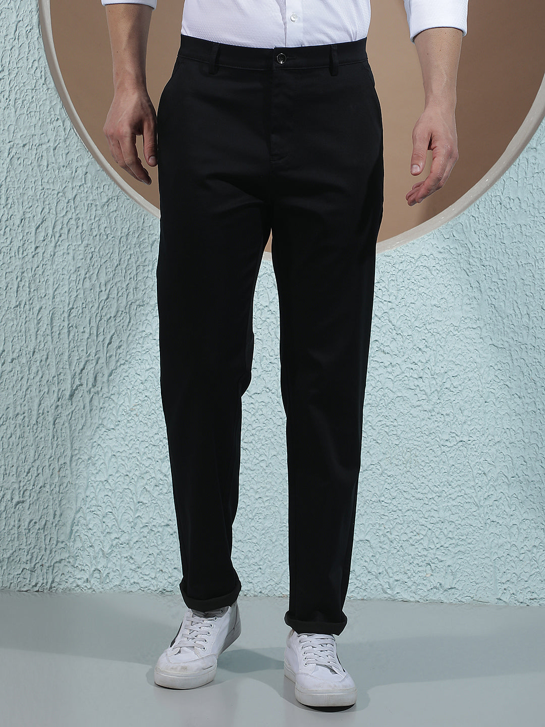 Deep Navy Navy Blue Trousers