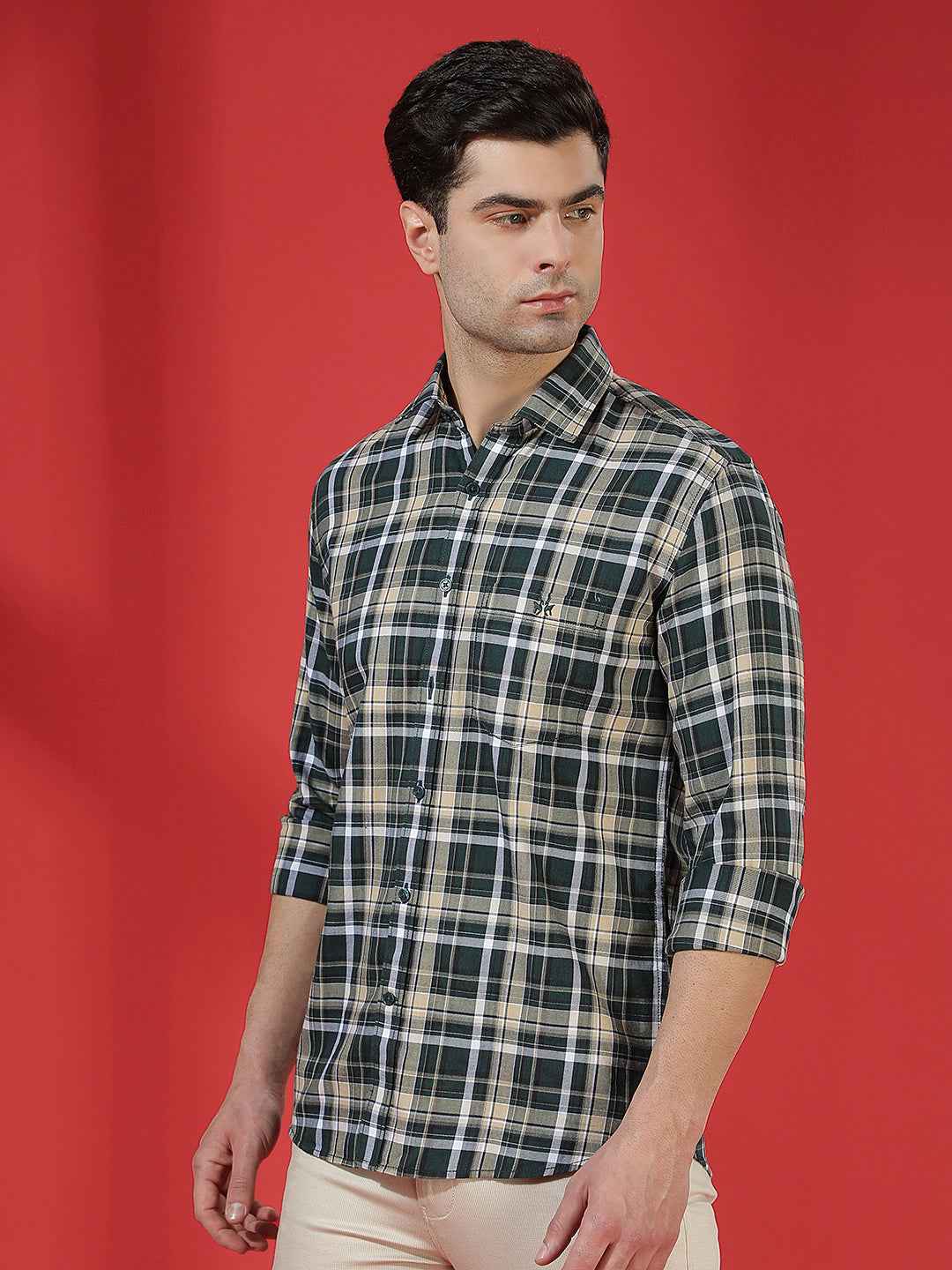 FreshGreen Checked Shirt