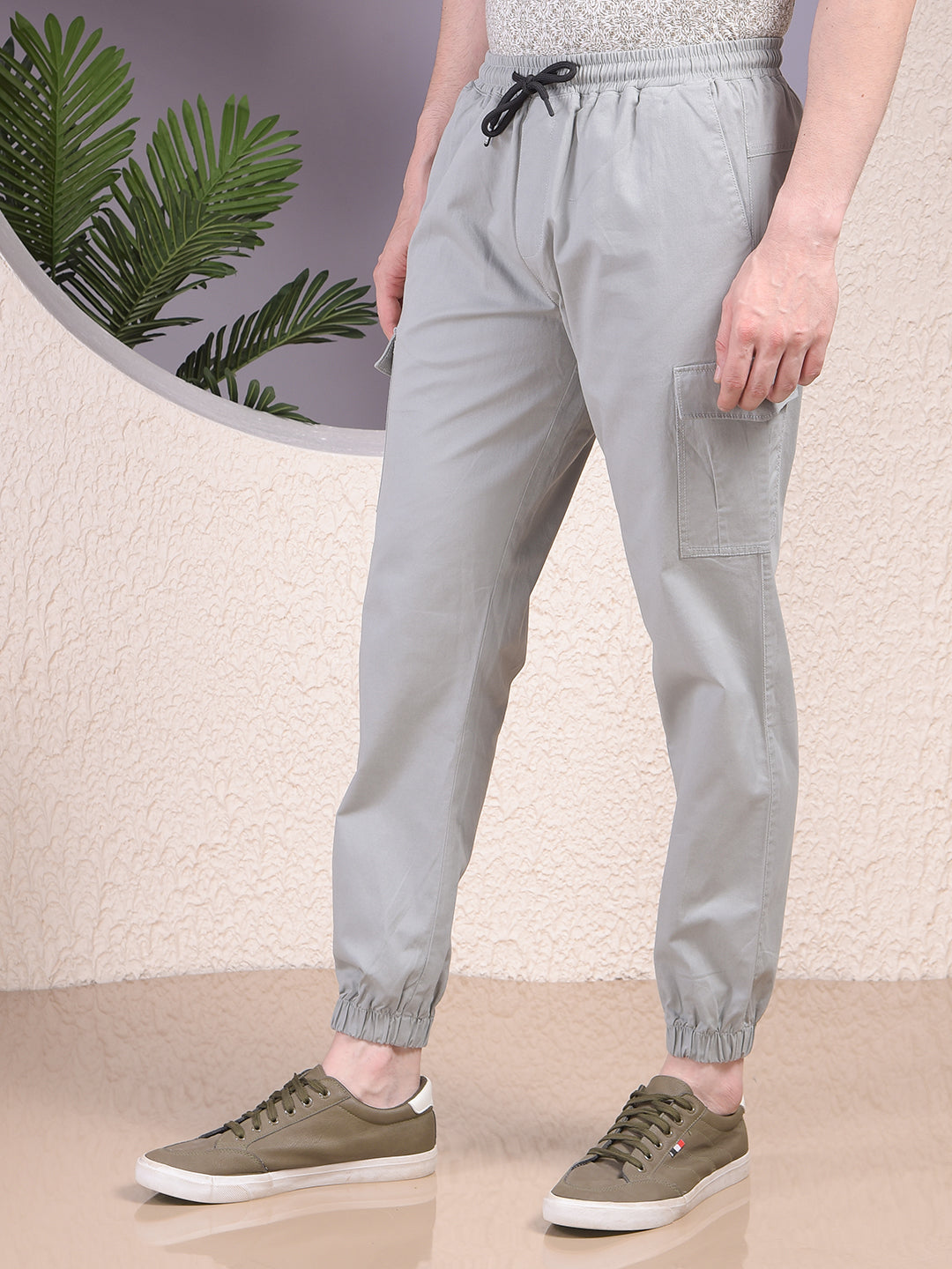Radiant Grey Cargo Joggers