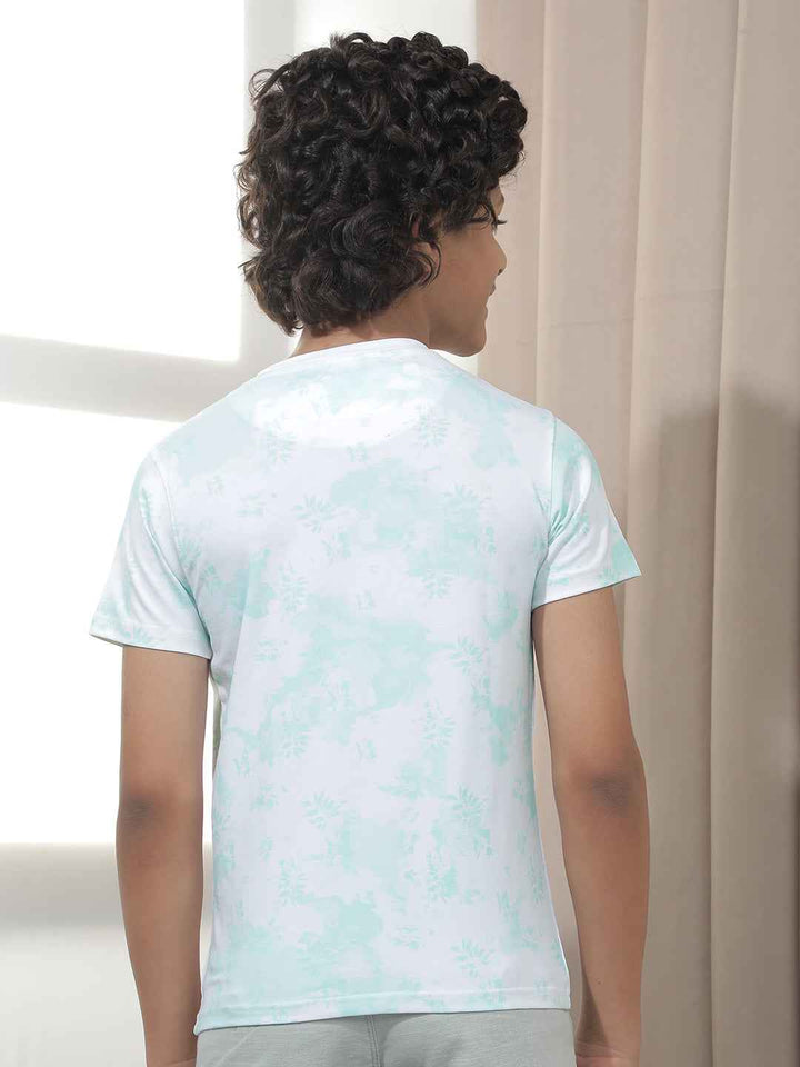 Aqua Bloom Graphic T-Shirt