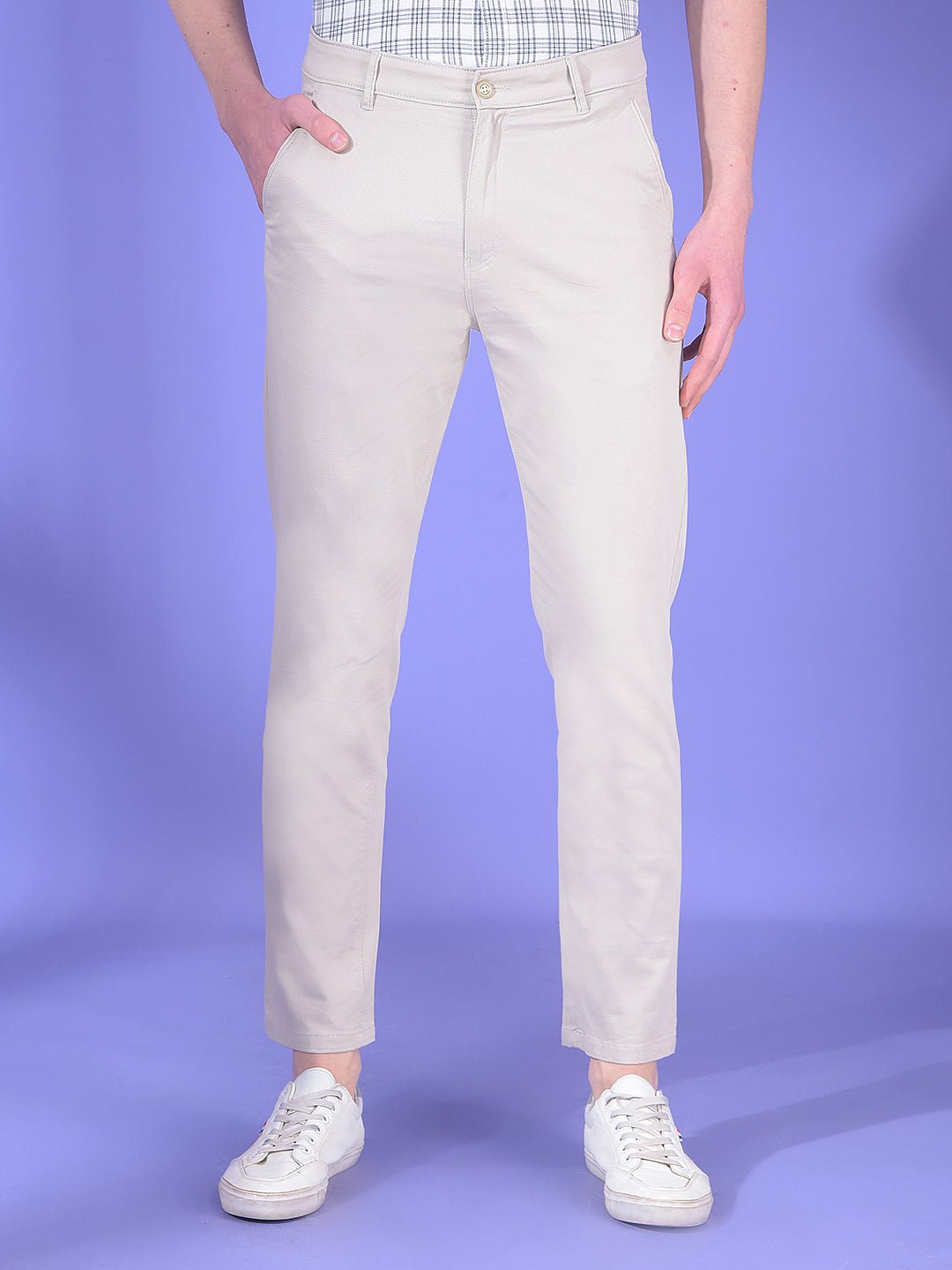 Sandstone Beige Chino Trousers