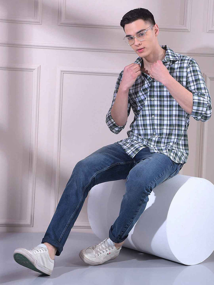 Intense Blue Clean Look Stretch Jeans