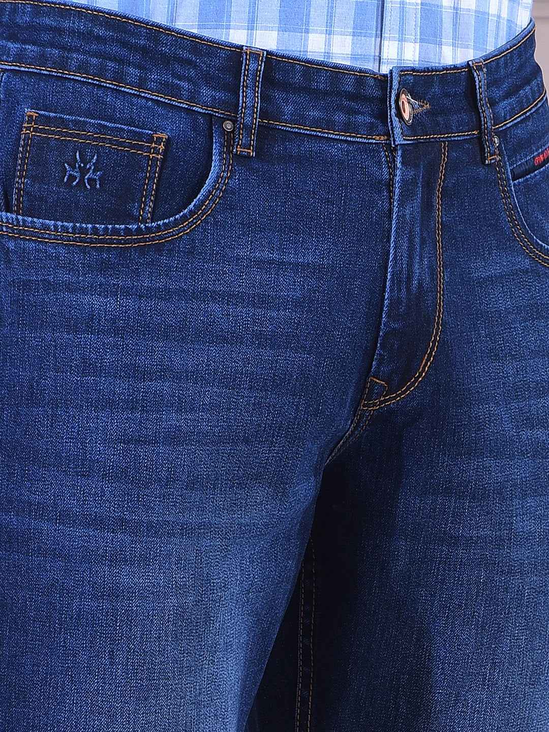 Sophisticated Navy Blue Subtle Jeans