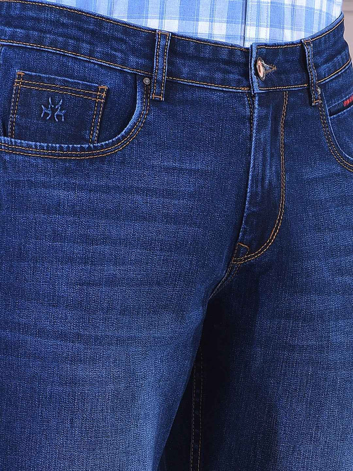 Sophisticated Navy Blue Subtle Jeans