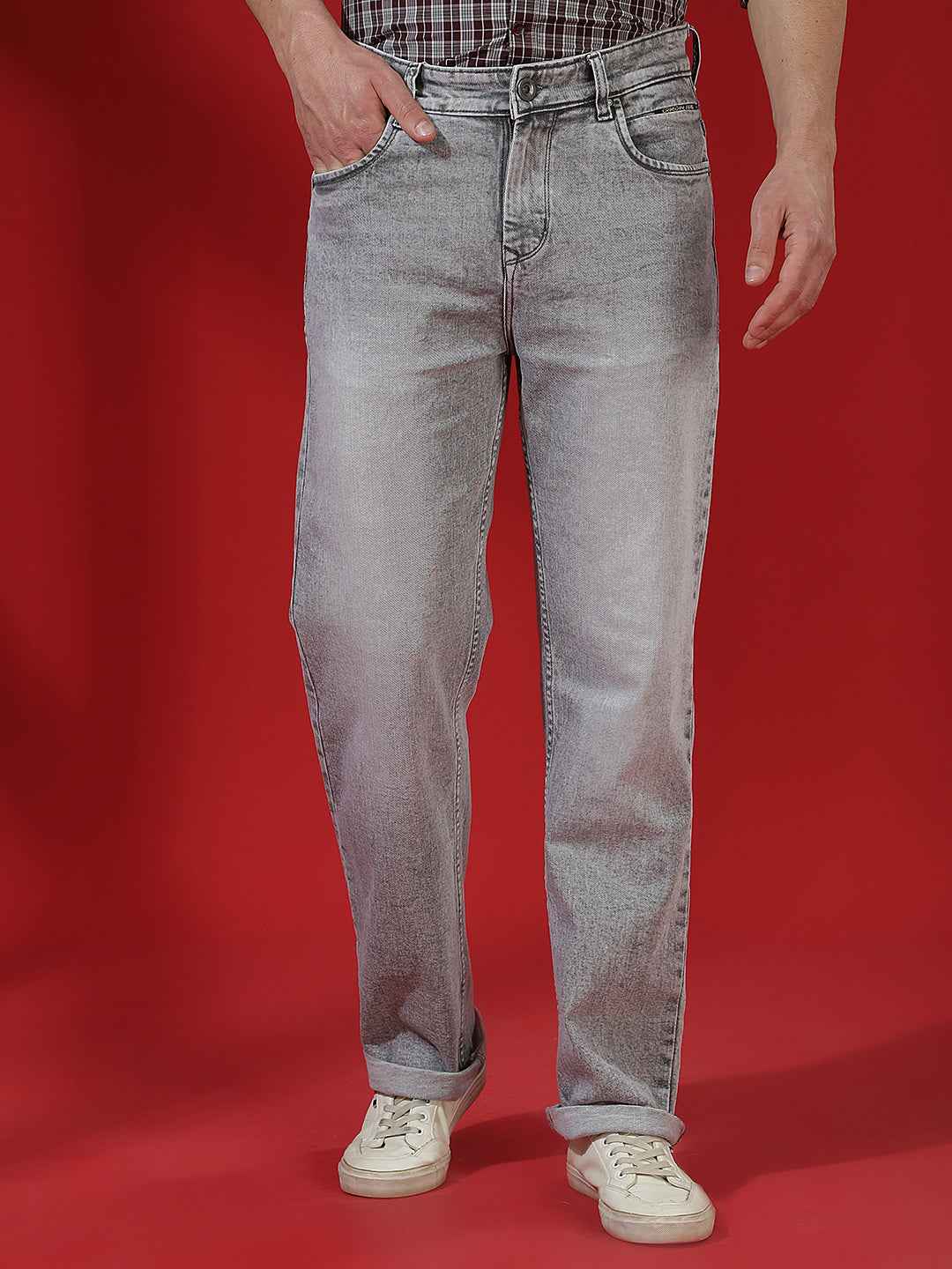 Grey Urban Chic Baggy Jeans