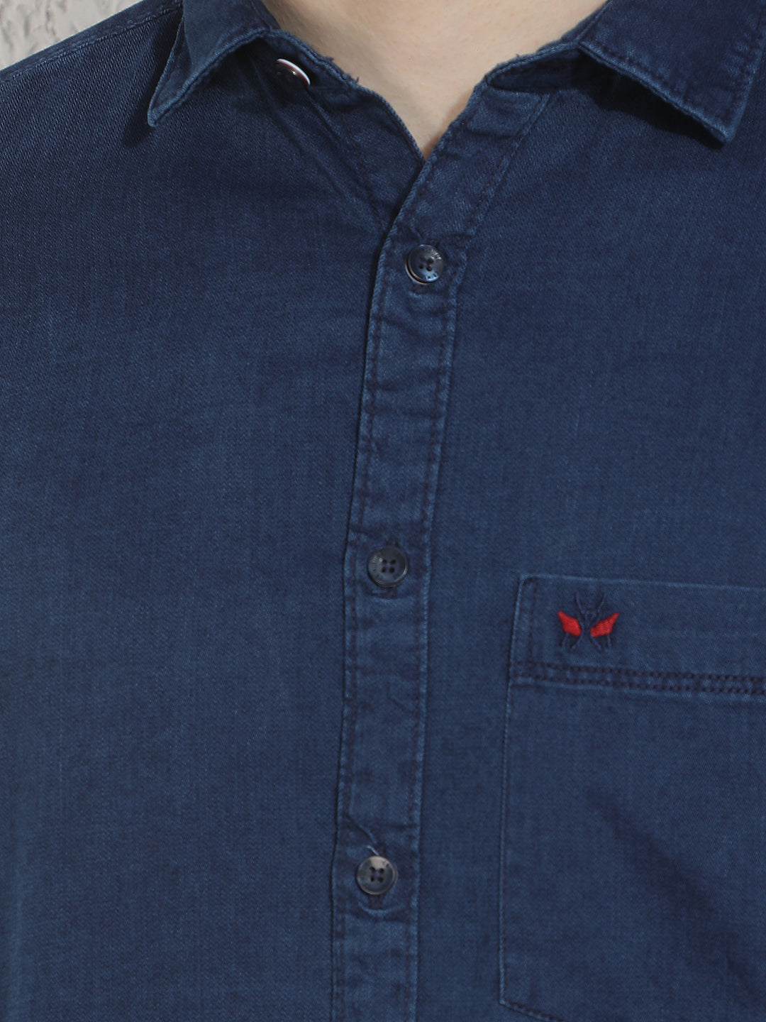 Navy Blue 100% Cotton Shirt
