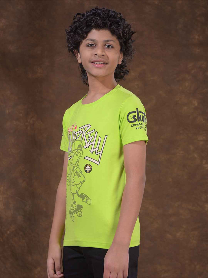Green Graphic Print T-Shirt