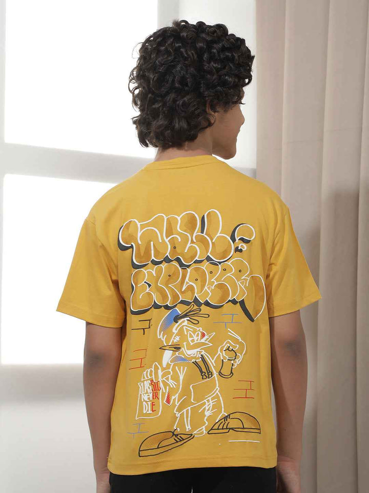 Mustard Graphic Print T-Shirt