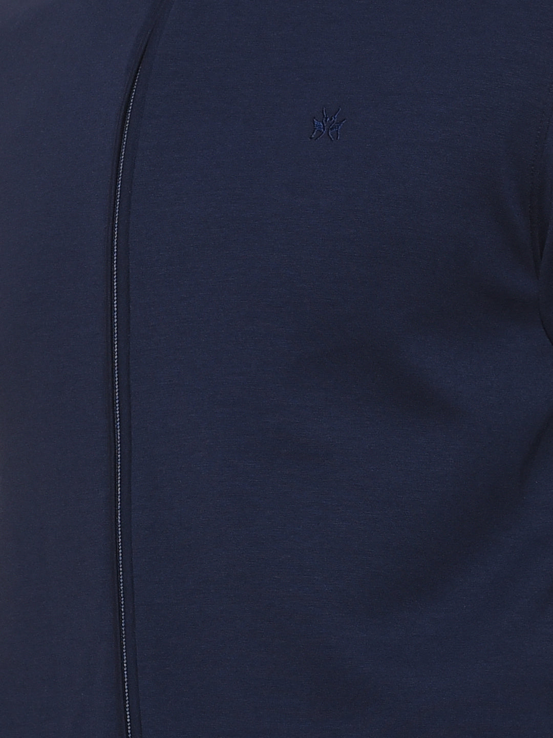 Soft Cotton Blend Zip Jacket