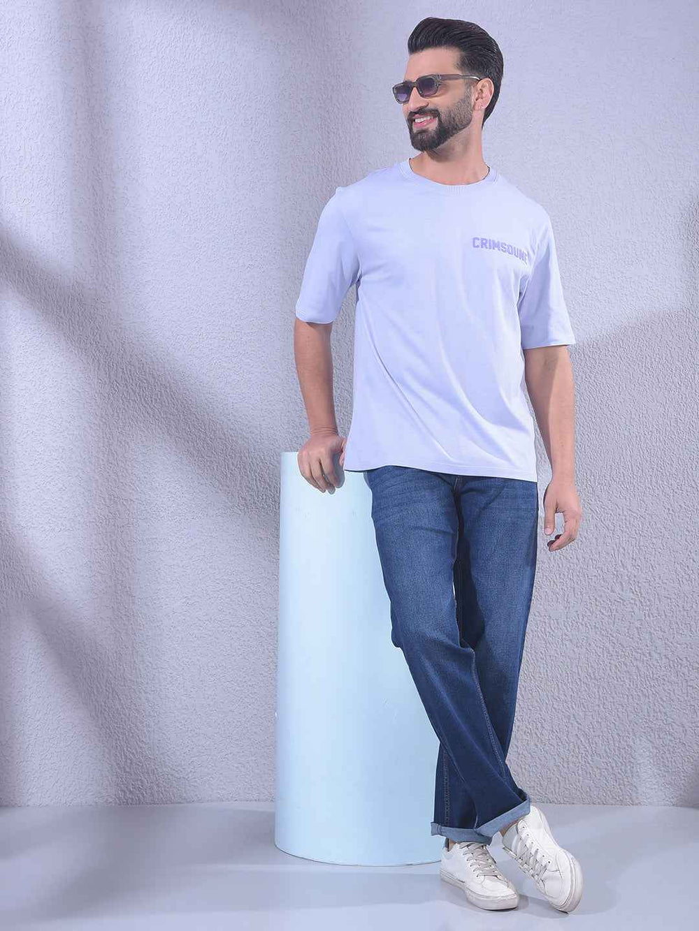 Blue Straight Vibrant Shade Jeans