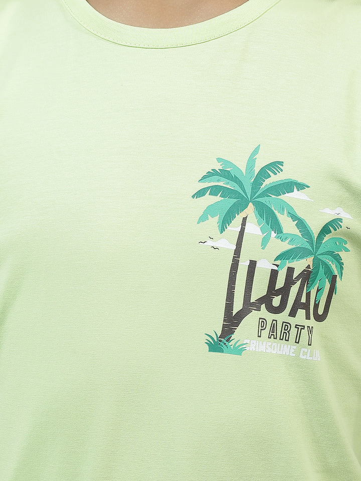 Green Typographic T-Shirt
