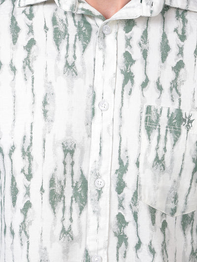 Green Printed Shirt