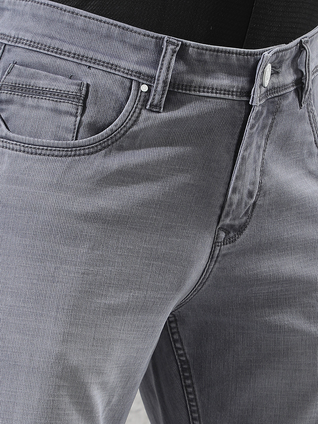 Smoke Grey Straight Jeans