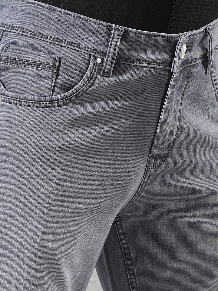 Smoke Grey Straight Jeans