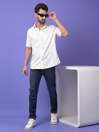 White Printed Shirt