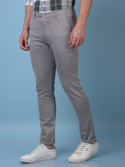 Grey Printed Trousers