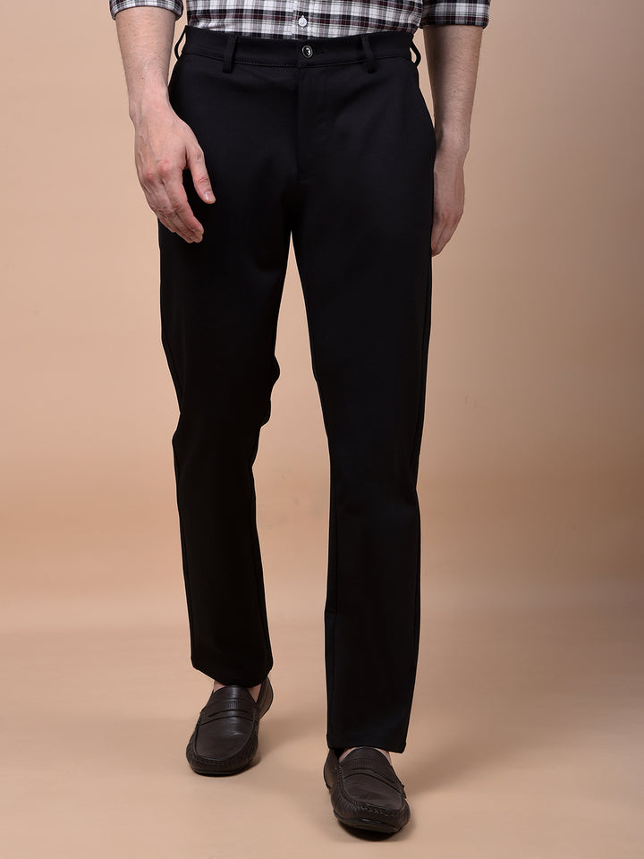 Classique Black Knitted Trousers