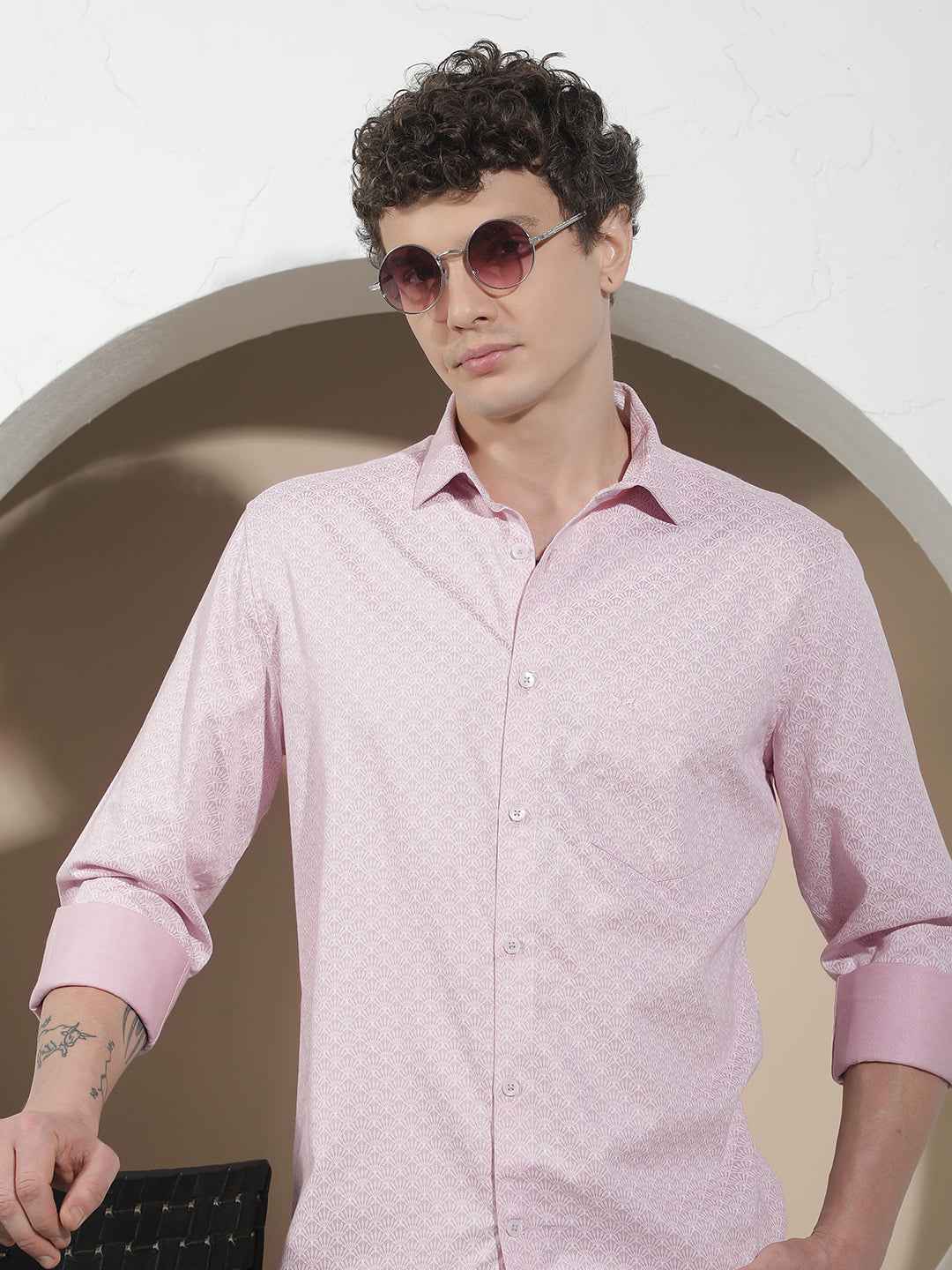 Pink Printed Shirt