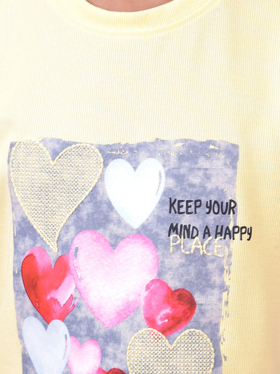 Yellow Graphic Print T-Shirt