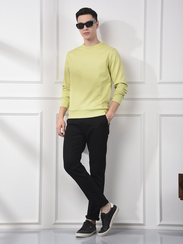 Green Typographic Print Sweatshirt