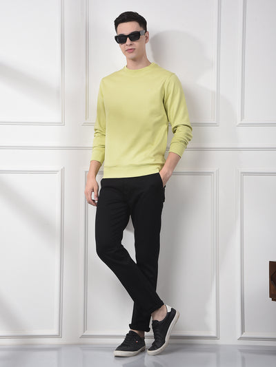 Green Typographic Print Sweatshirt