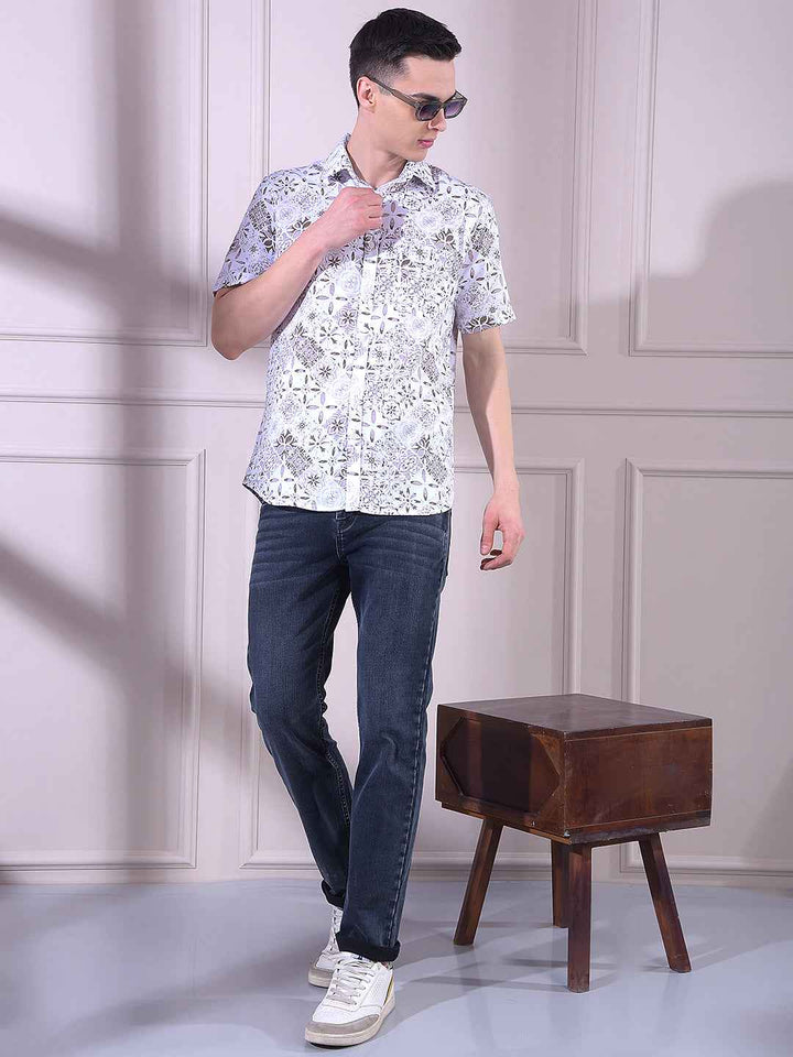 Modern Blue Stretch Casual Jeans