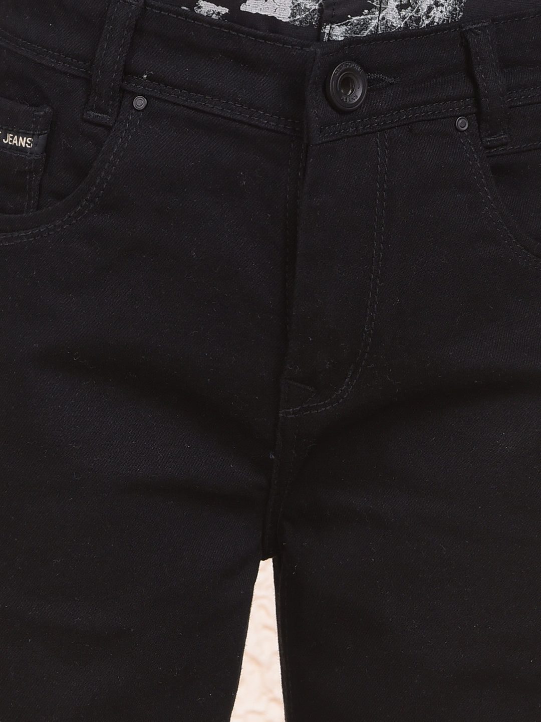 Snatched Black Straight Jeans