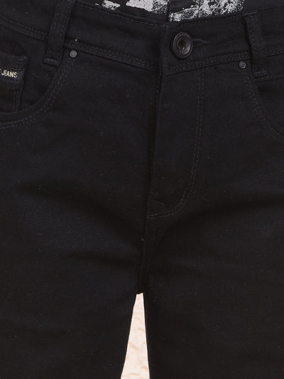 Snatched Black Straight Jeans