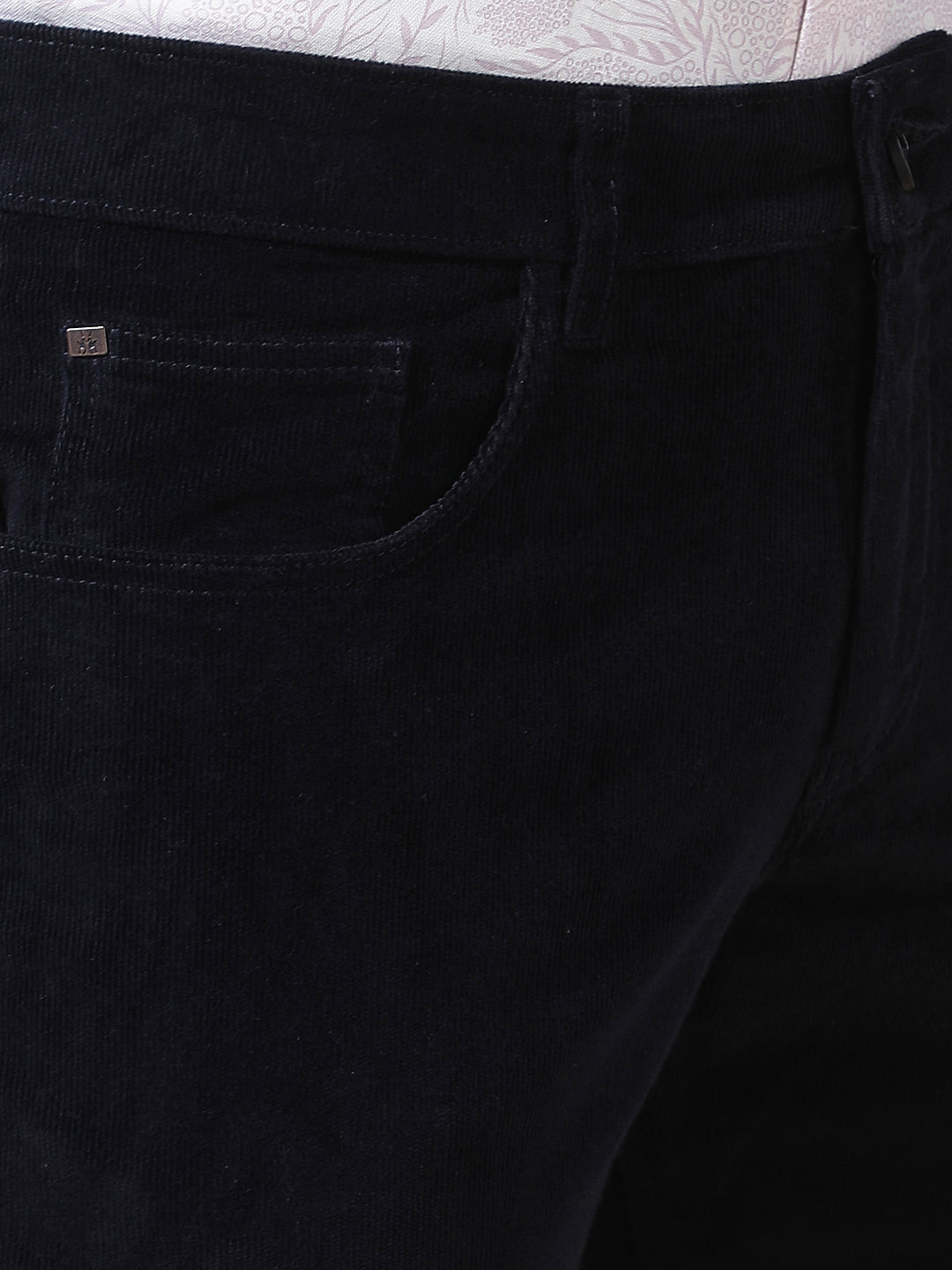 Navy Blue Corduroy Trousers
