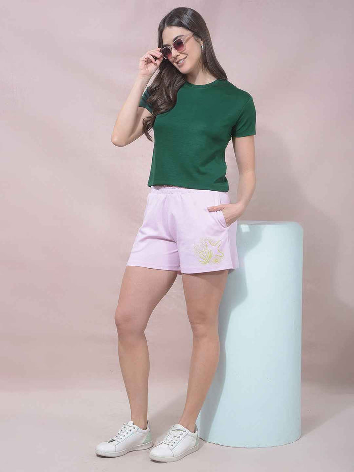 OrbitForest Green Cropped Tee