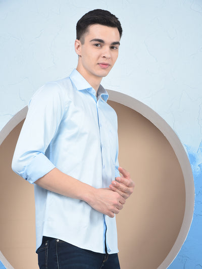 Sunlit Sky Blue Formal Shirt