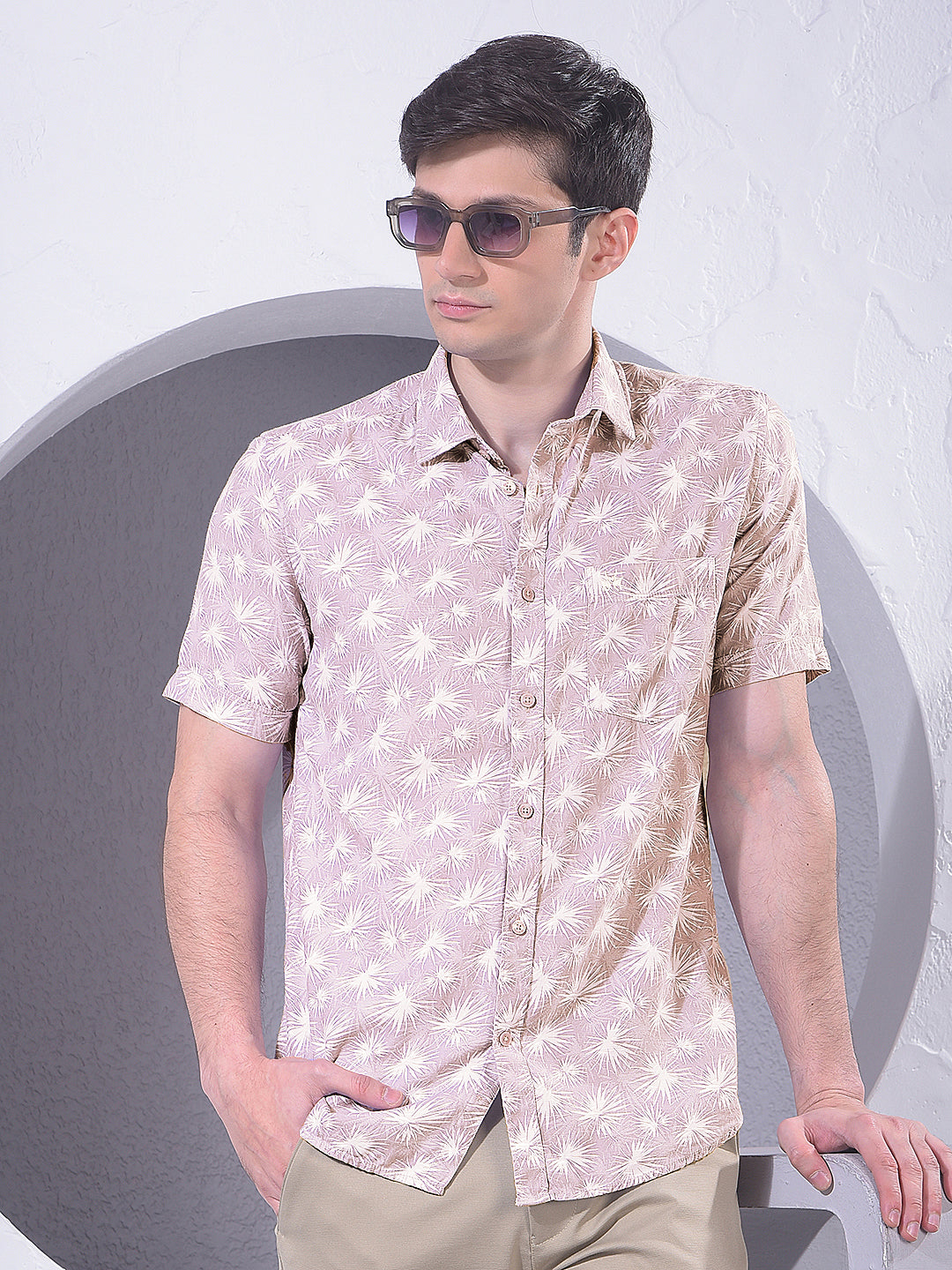 Bold Purple Printed Shirt