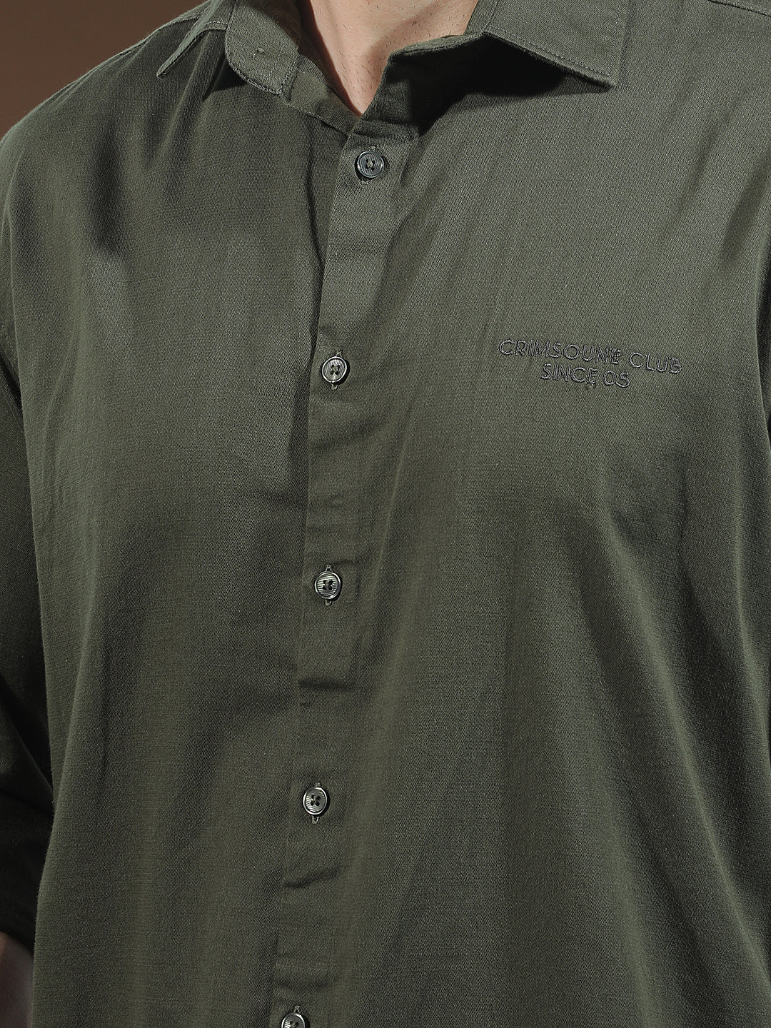 Sleek Olive Green Shirt